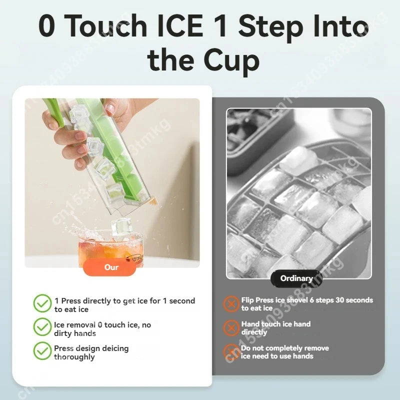 Easy Ice Cube Tray with Handle